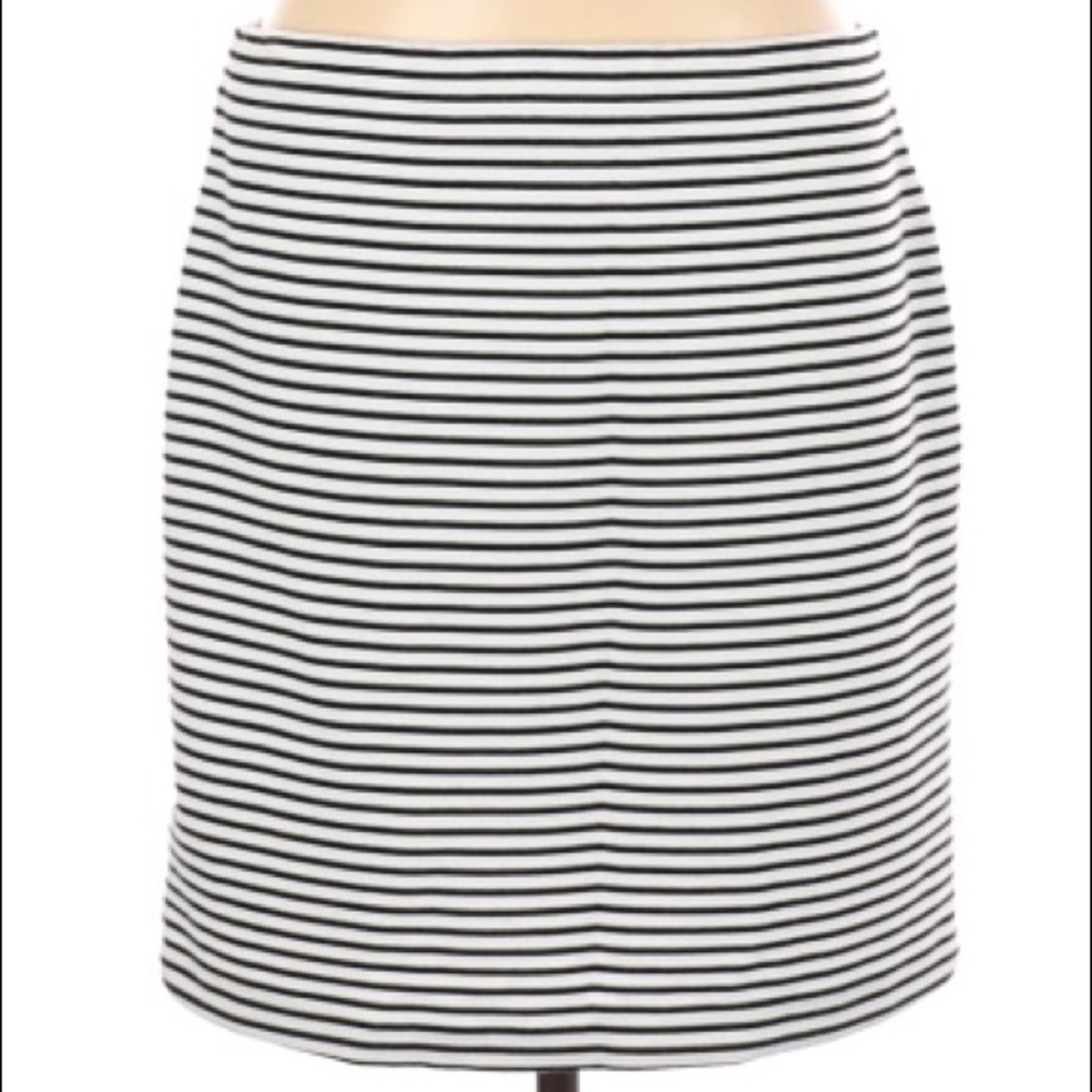 CYNTHIA ROWLEY Striped Pull-On Mini Skirt - M